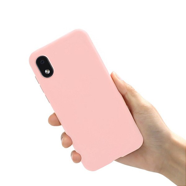 Capa de Silicone para Samsung A01 Core - Rosa Nude
