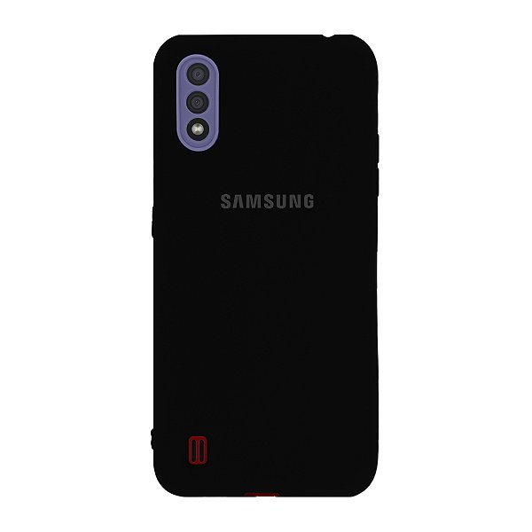 Capa de Silicone para Samsung A01 Core - Preto