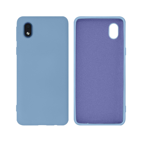 Capa de Silicone para Samsung A01 Core - Azul Bebê