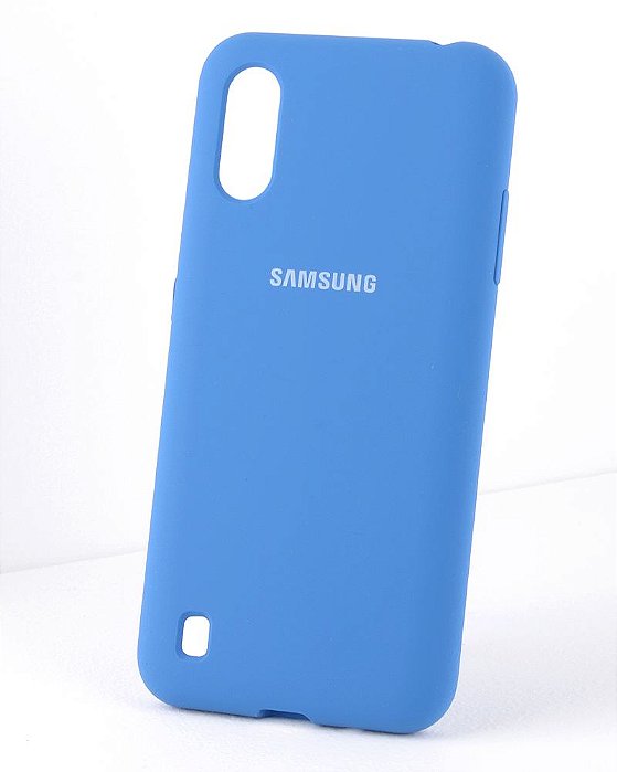 Capa de Silicone para Samsung A01 - Azul Marinho