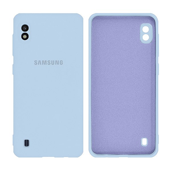 Capa de Silicone para Samsung A01 - Azul Bebê