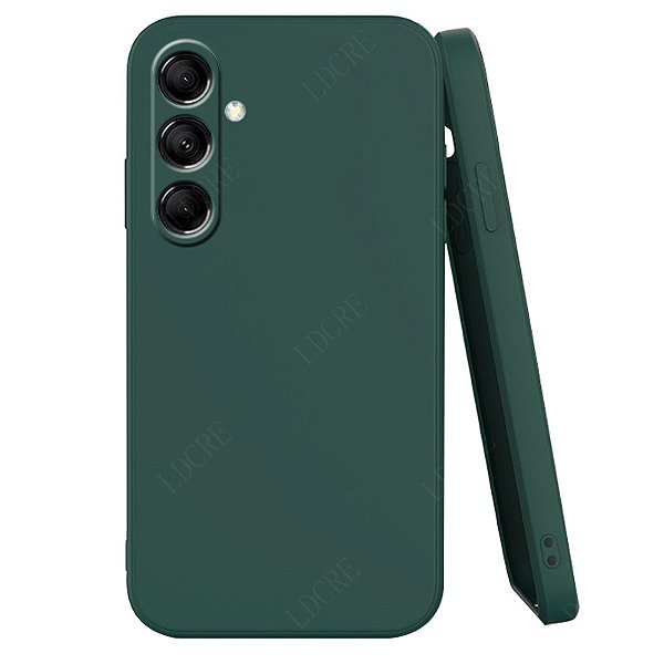 Capa de Silicone para Samsung M14 - Verde Militar CPS-VERDMIL-SM14