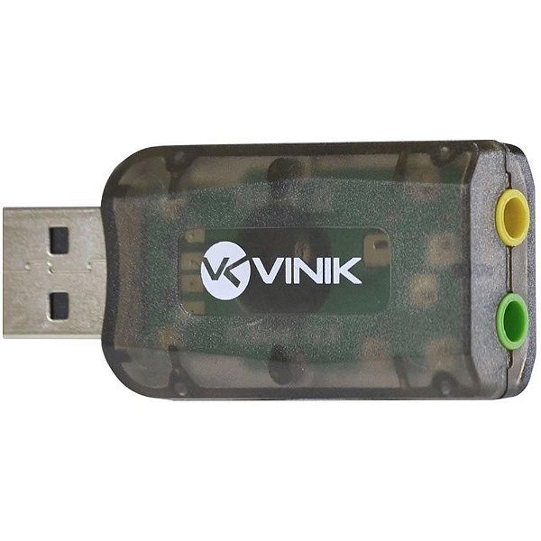 Adaptador Placa De Som Usb 5.1 Canais Virtual AUSB51