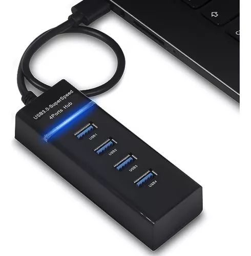 Hub Usb 3.0 4 Portas Entradas 9 Pinos Extensor Slim Hd Speed Bmax BM8631