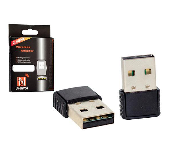 Adaptador Wifi Receptor Wireless Para Computador a USB 802.11n 2.4Ghz AU-89