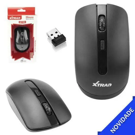 Mouse optico sem fio XTRAD XD-605-PRETO