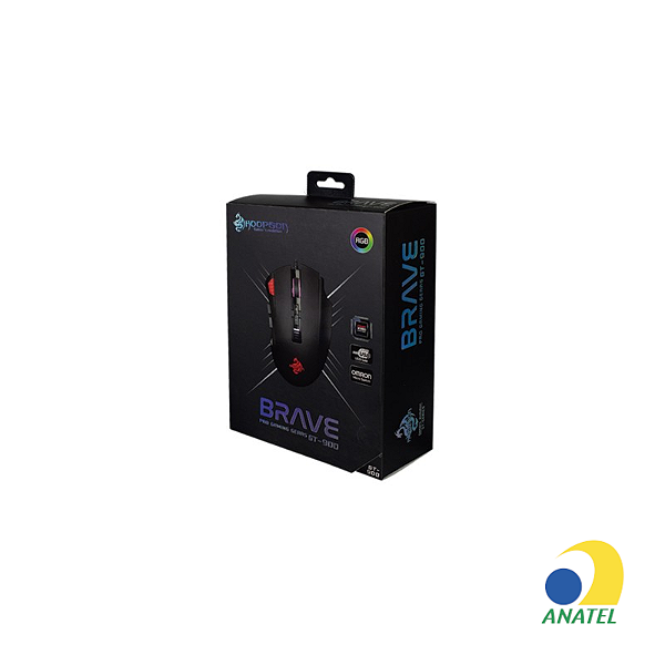 Mouse Gamer 12000dpi Rgb Hoopson Brave GT-900