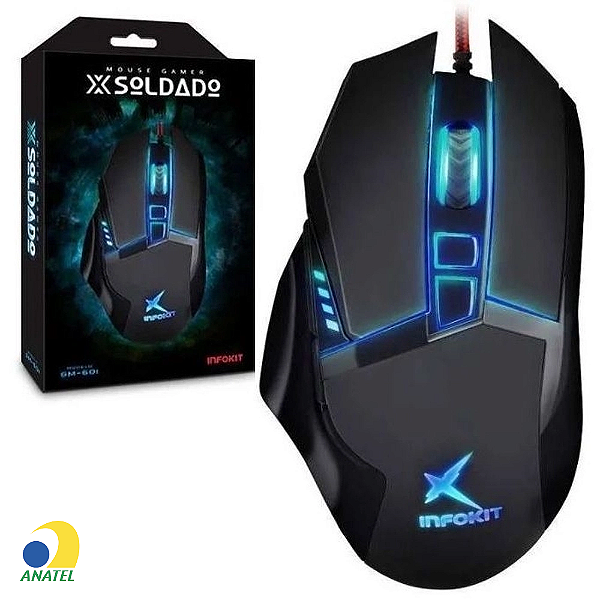 Mouse Gamer Infokit GM-601 2400dpi RGB