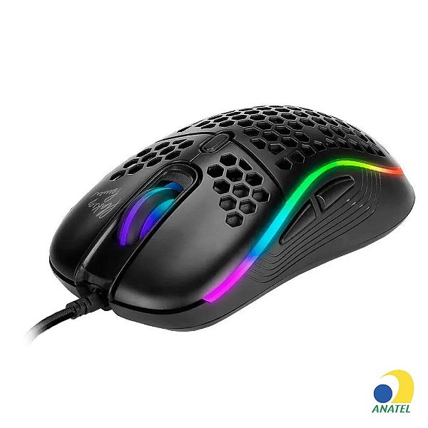 Mouse Gamer Flakes Power Air com Iluminação RGB CHROMA - FLKM003