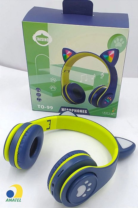 Fone Headset Sem Fio Gatinho TO-99