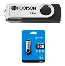 Pen Drive Hoopson 8GB Preto/Prata - PEN-001-8