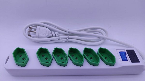 Extensão Elétrica 6 Tomadas 1,5M Sl7616 Xtrad 10A