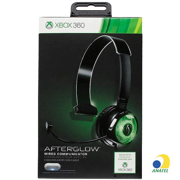 Headset Afterglow Chat Communicator Com Fio Xbox 360 037-008-GR-BLD-CHILD
