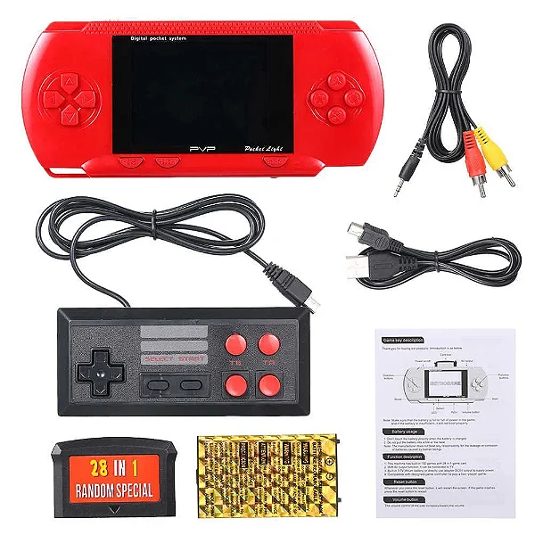 Mini Video Game Portatil Retro 160 Jogos com Controle RETROGAME