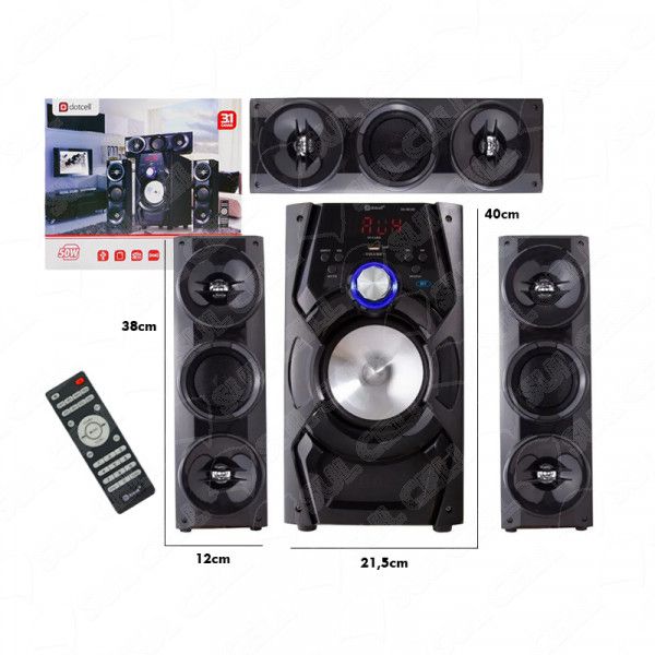Mini System 3.1 DC-S2160 Dotcell - Bluetooth Fm Usb 50w