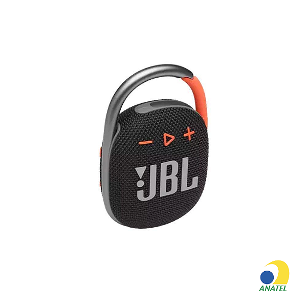 JBL Clip 4-Caixa de Som Bluetooth-Preto e Laranja
