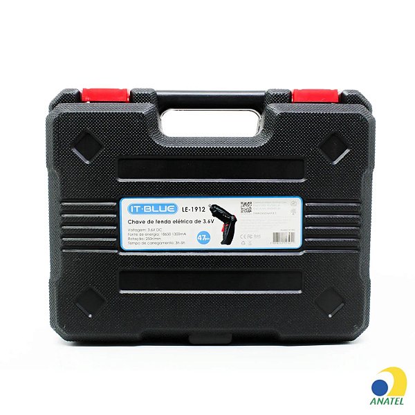 Chave De Fenda Eléctrica 3.6 Volt Led Jogo 47 Peças LE-1912