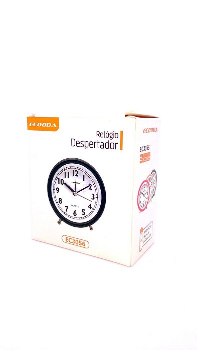 Relógio Despertador Ecooda EC-3056-SALMÃO