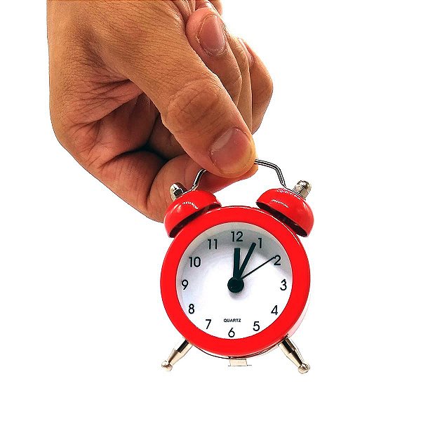 Mini Despertador Antigo Clock-Vermelho