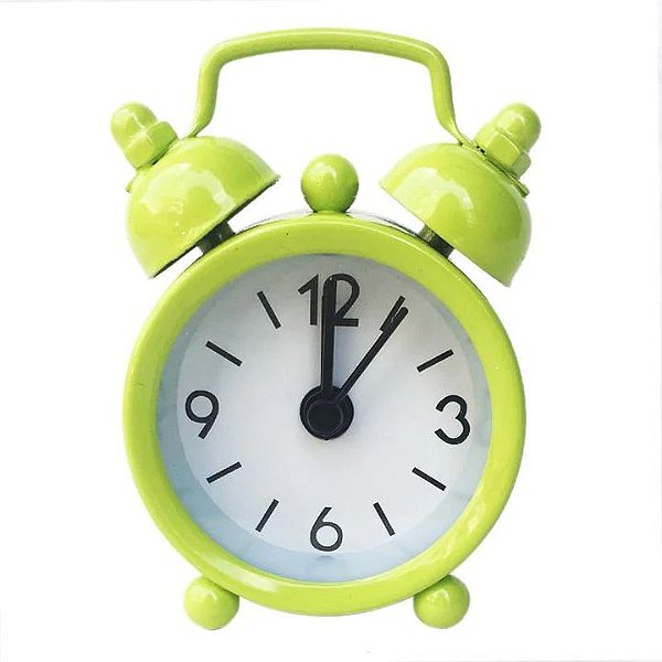 Mini Despertador Antigo Clock-Amarelo