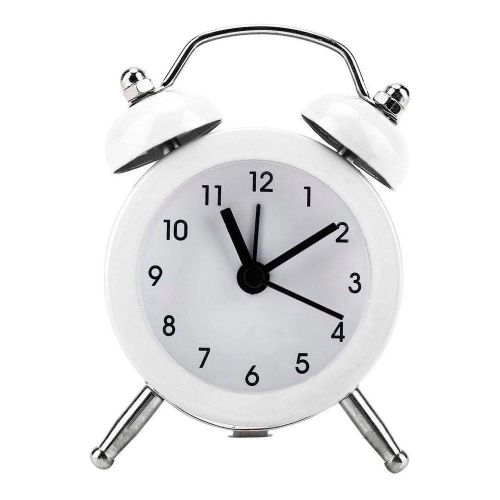 Mini Despertador Antigo Clock-Branco