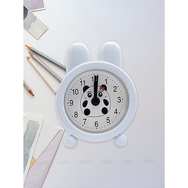 Mini Relógio Infantil CoelhoBM-A210- Branco