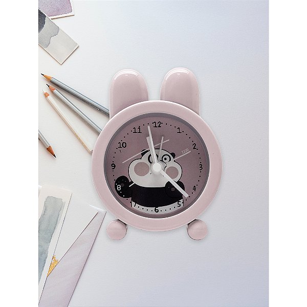 Mini Relógio Infantil Panda BM-A210- Rosa
