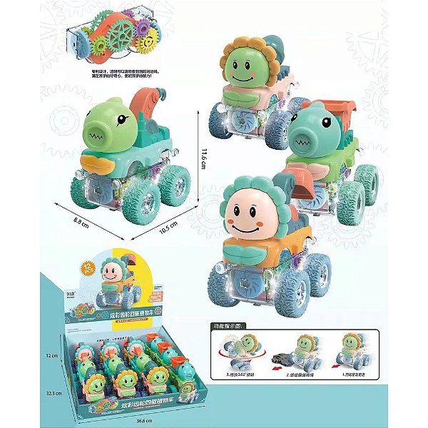 Brinquedo Carro Colorfull Gear 4WD Plant Car RS686E