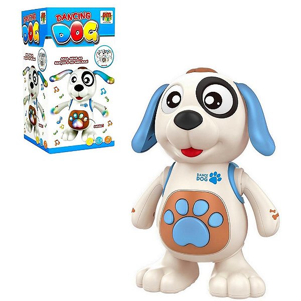 Cachorro Dançante Brinquedo Musical Danca Mexe Luz E Som-Dm TOYS-DMT5974 dm toys