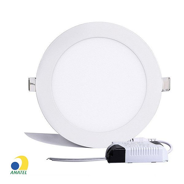 Plafon Led de Embutir Slim Redondo Bronzeart -12W 6500K-MBD-12W-Y