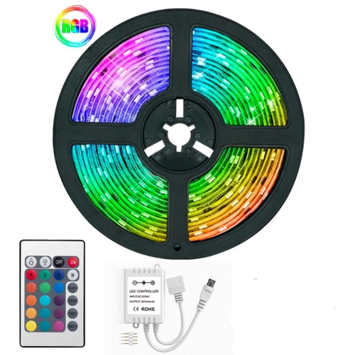 Kit Fita de Led 5M 4,8W 12V- IP65 Com Fonte  -LEY-5050