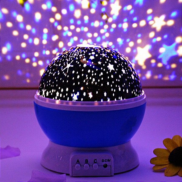 Luminária Globo Projetor de Estrelas Star Master