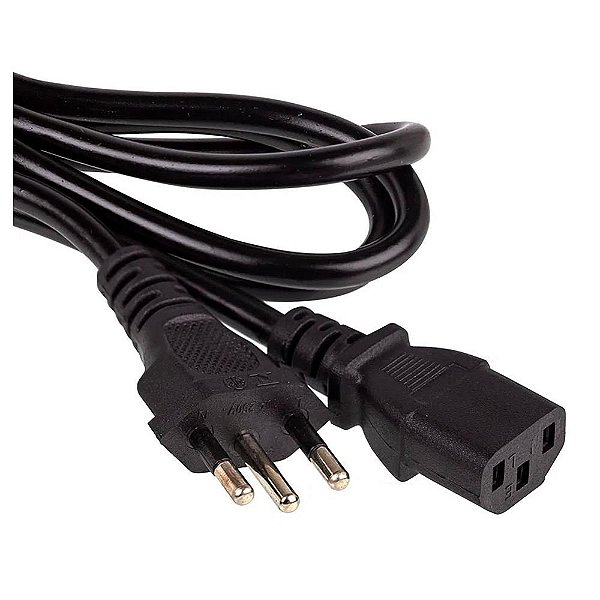 Cabo De Força Energia 10 Amperes 1,2 Metros Para Fonte de Computador FEASSO FCF-03