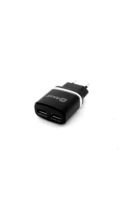 Carregador De Viagem USB Duplo DOTCELL DC-TC910-PRETO
