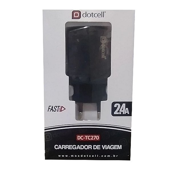 Carregador De Viagem 2.4A DOTCELL DC-TC270