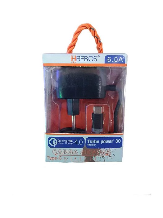 Carregador Completo Turbo TYPE C HREBOS HS-57