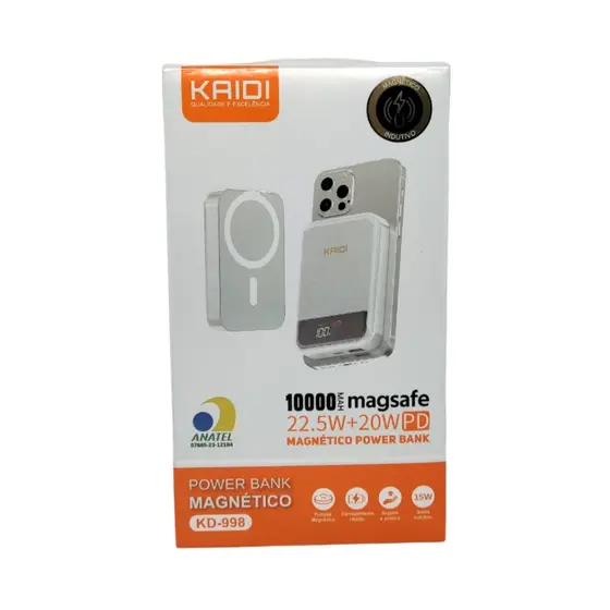 Carregador Portátil Magnético 10000 mAh Magsafe KD-998