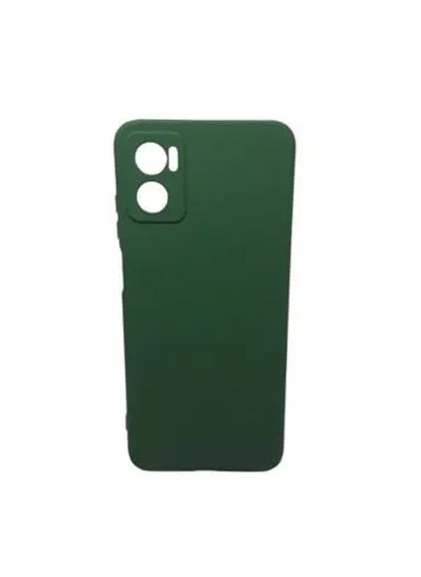 Capa de Silicone para Motorola E22 - Verde Musgo
