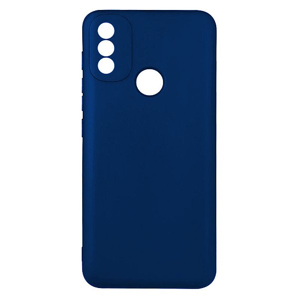 Capa de Silicone para Motorola E20 - Azul Indico