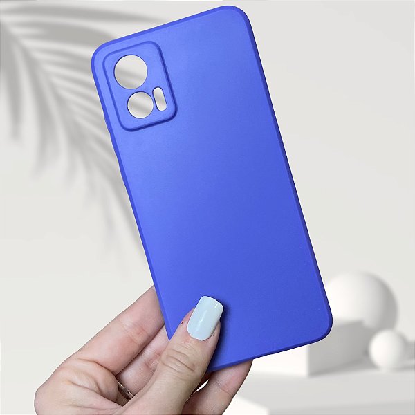 Capa de Silicone para Motorola EDGE 30 - Azul Marinho