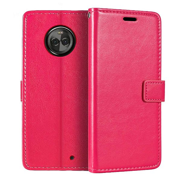 Capa Carteira Motorola X4 - Rosa Pink