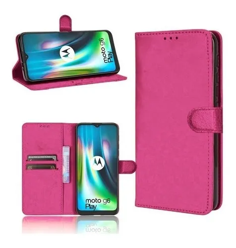 Capa Carteira Motorola G6 Play - Rosa Pink CPC-MTG6PLAY-RSP