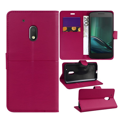 Capa Carteira para Motorola G4 Plus - Rosa