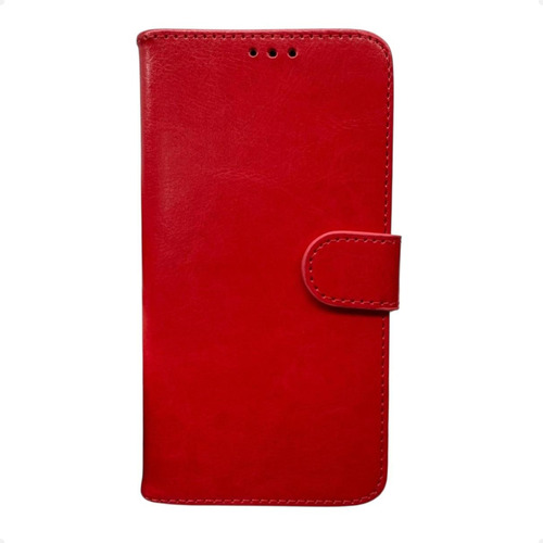 Capa Carteira para Motorola E4 Plus - Vermelho Borgonha