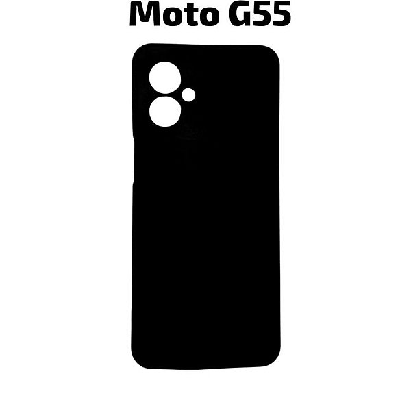 Capa Silicone Aveludada  Motorola G55 - Cores Diversas  CPS-MTG55-PT