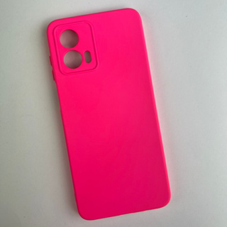 Capa de Silicone para Motorola G53 - Rosa Pink