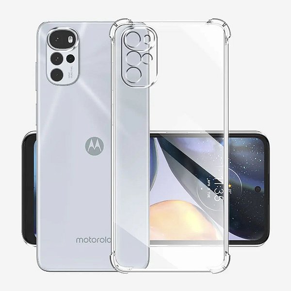 Capa de Silicone Transparente para Motorola G22 - Transparente