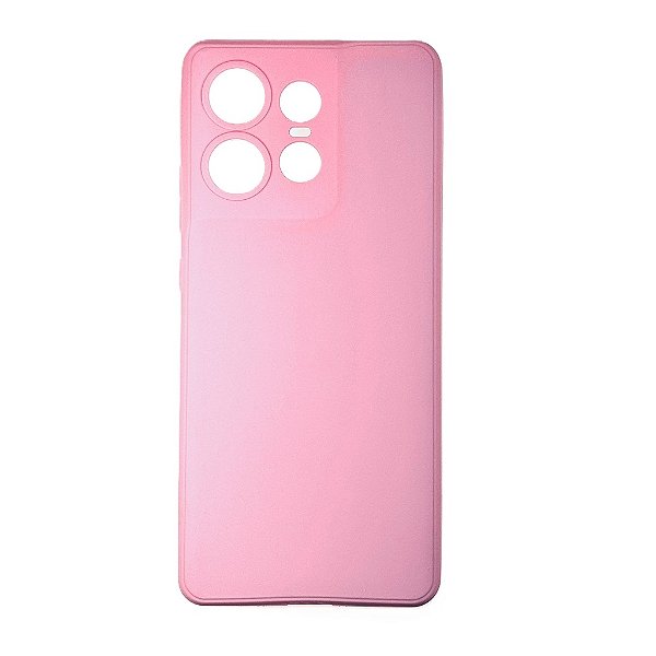 Capa Silicone Aveludada Motorola Edge 50 Pro - Rosa