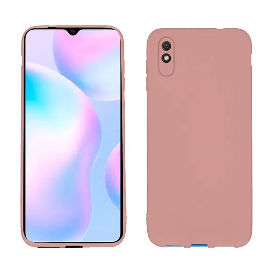 Capa de Silicone para Redmi 9 - Rosa Nude