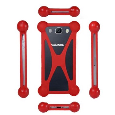 Capa de Celular Silicone com Bolinha Anti-Impacto Case Capinha Universal - Vermelho